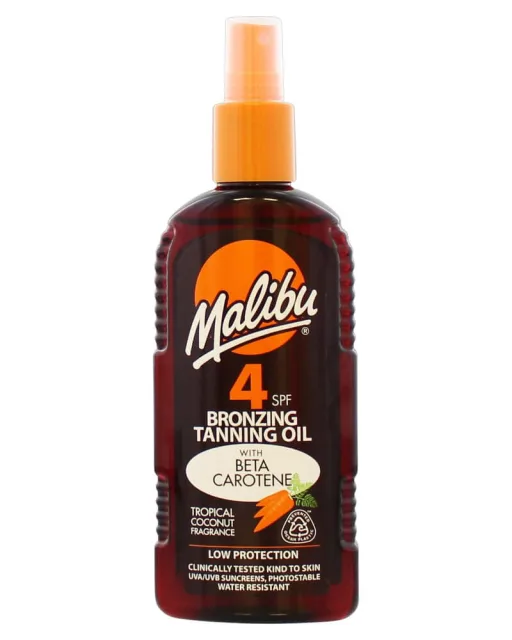 Malibu Bronzing Tanning Oil With Carotene SPF 4