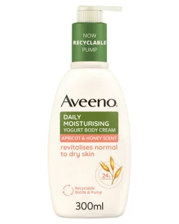 Aveeno Daily Moisturising Yogurt Body Cream Apricot & Honey Scent