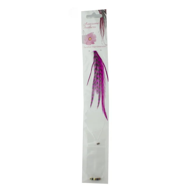 Fjer Extensions Pink kort