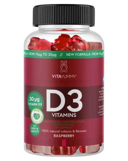 VitaYummy D3 Vitamins Raspberry (U)