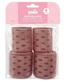 Yuaia Haircare Hair Rollers Cermaic Thermal Large Size 60/50/40 mm 8 stk.