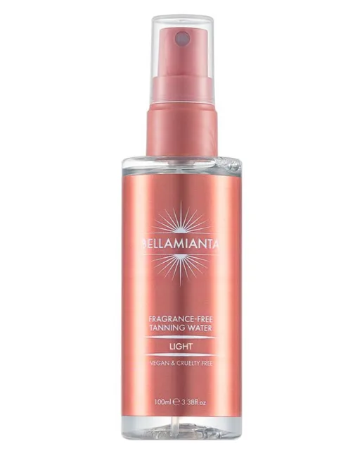 Bellamianta Fragrance Free Tanning Water - Light