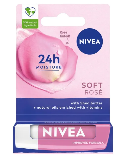 Nivea Soft Rose Caring Lip Balm