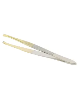 Sibel Epilating Tweezers Classic Gold Plated Slanted