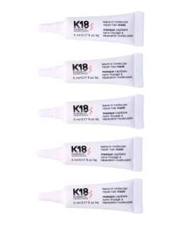 K18 Leave-in Molecular Repair Hair Mask 5-Pack