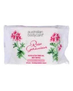 Australian Bodycare Rose & Tea Tree Oil Wet Wipes (U)