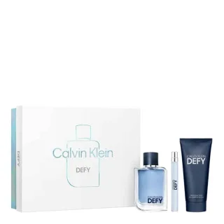Calvin Klein Giftset Defy Edt + Hair & Body Wash + Edt
