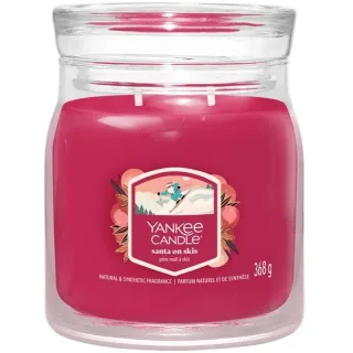 Yankee Candle Signature Medium Jar Santa On Skis