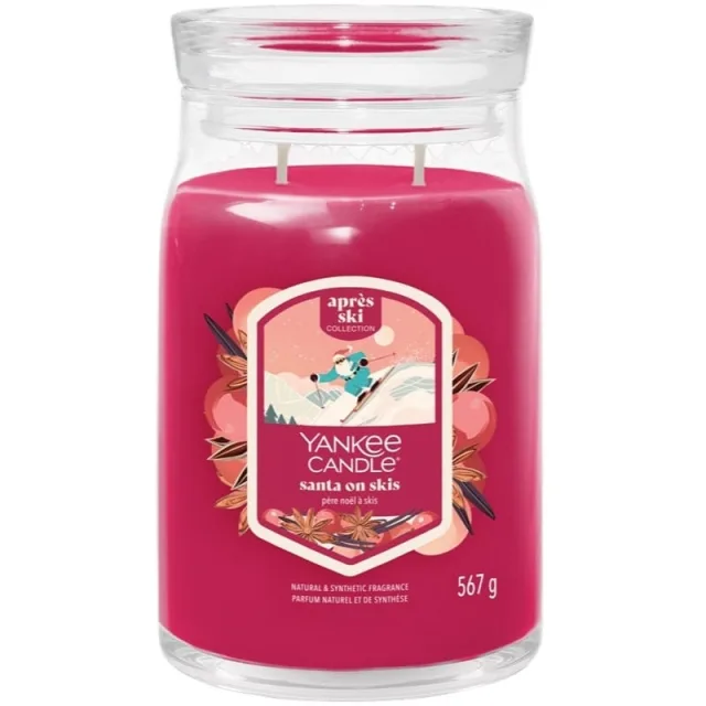 Yankee Candle Signature Large Jar Santa On Skis