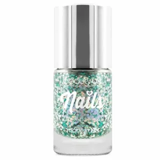BeautyUK Beauty UK Glitter Nail Polish - Aurora Dream Green