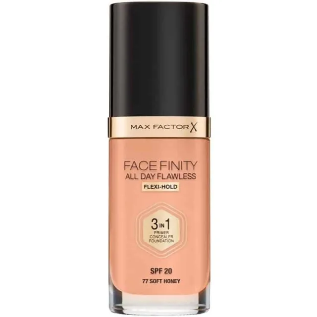 Max Factor Facefinity 3 In 1 Foundation 77 Soft Honey