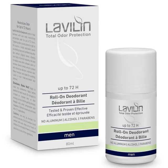 Lavilin Roll-on Deodorant 72h Men Probiotic · 80 ml
