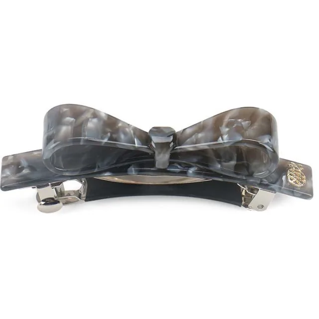 Ia Bon Bow Clip Grey Marble
