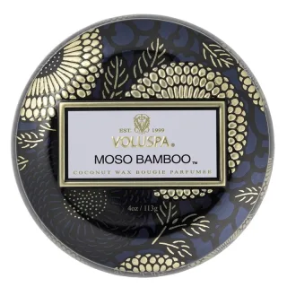 Voluspa Decorative Tin Candle Moso Bamboo