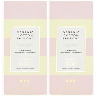 DeoDoc Organic Cotton Tampons Super 2-pack
