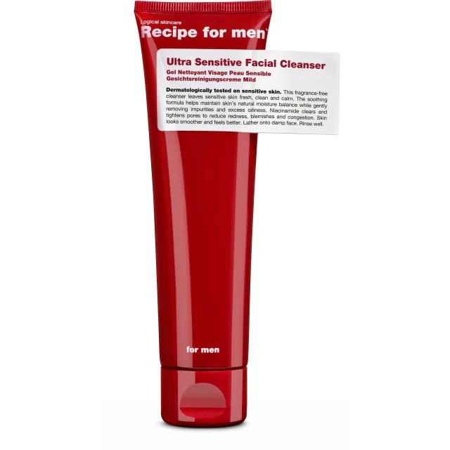Recipe for men Ultra Sensitive Facial Cleanser