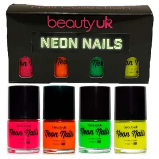 BeautyUK Beauty UK Neon Nail Polish Set