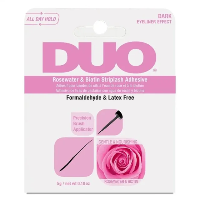 Ardell DUO Rosewater & Biotin Striplash Adhesive - Dark