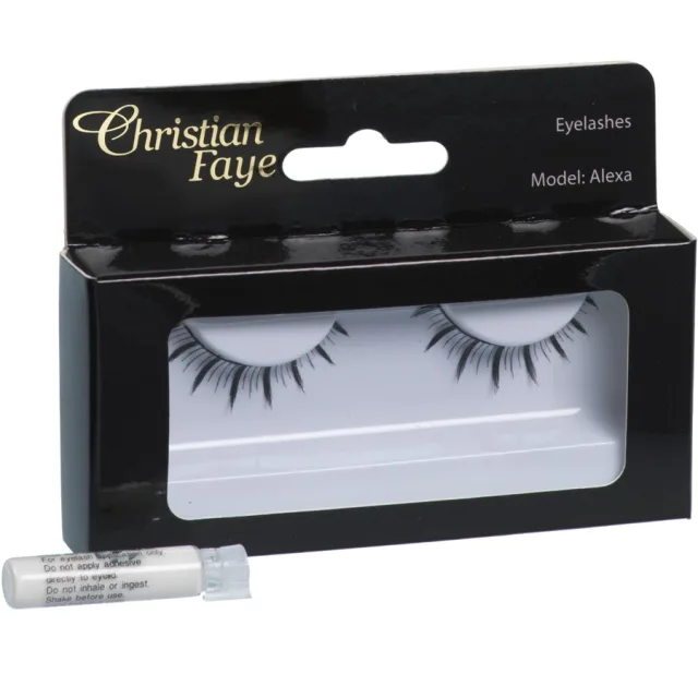 Christian Faye Eyelashes Alexa With Glue