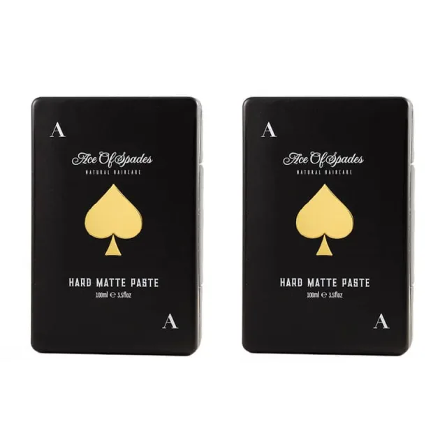 Ace 2-pack of Spades Natural Haircare Hard Matte Paste