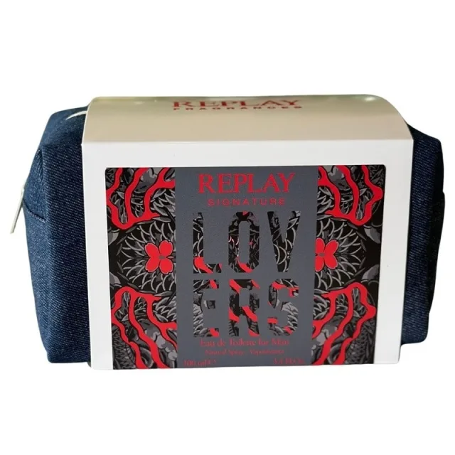 Replay Giftset Signature Lovers Man Edt + Pochette