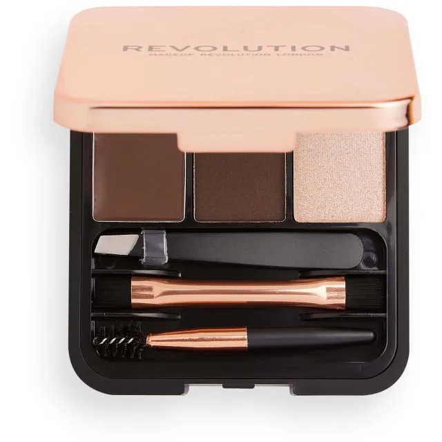 Revolution Beauty London Brow Sculpt Kit Dark