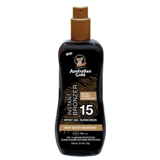 Australian Gold SPF 15 Spray Gel with Bronzer