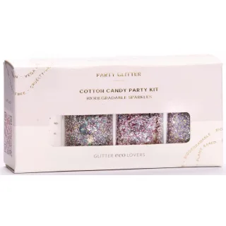 Glitter Eco Lovers Cotton Candy Party Kit