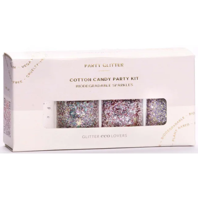 Glitter Eco Lovers Cotton Candy Party Kit