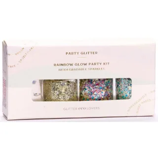 Glitter Eco Lovers Rainbow Glow Party Kit