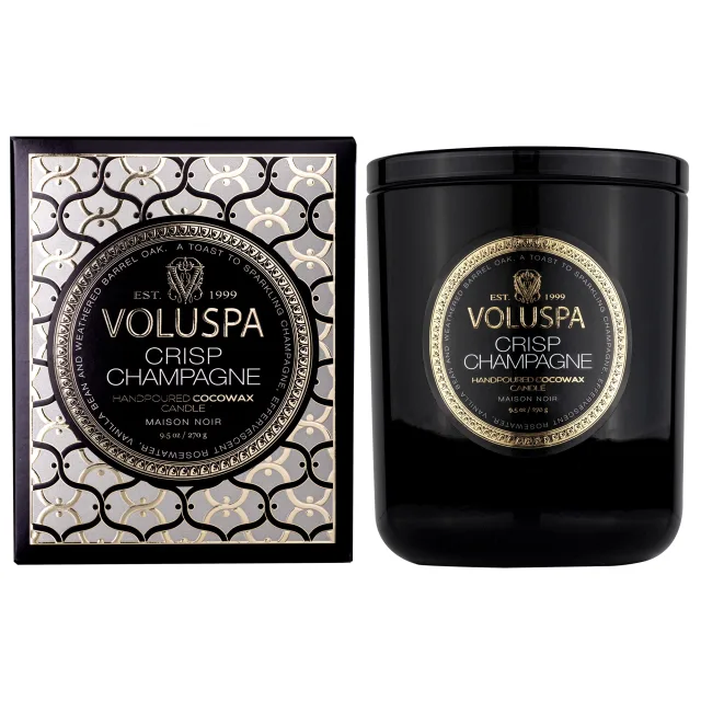 Voluspa Crisp Champagne Classic Boxed Candle