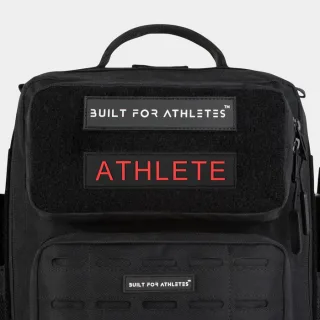 Built For Athletes Athlete Patch Black/Red Text