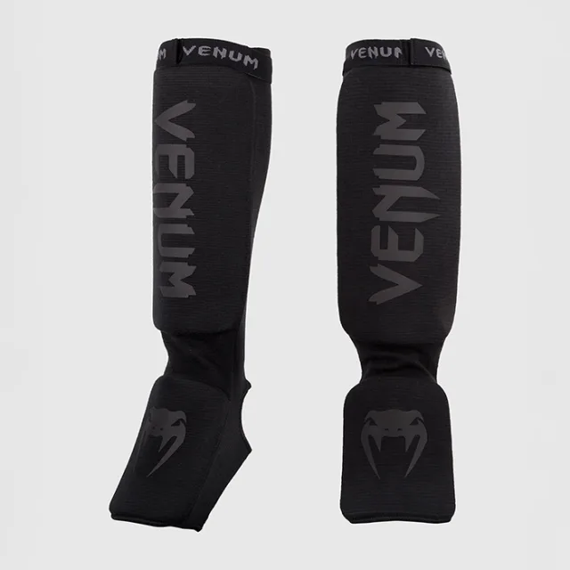 Venum Kontact Shinguards Black/Black