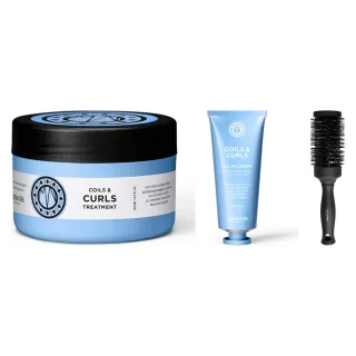 maria nila Curls Definition & Styling Set Masque Oil Cream & Brush
