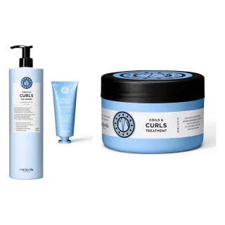 maria nila Coils & Curls Complete Care Set Co-Wash Oil In Cream Masque