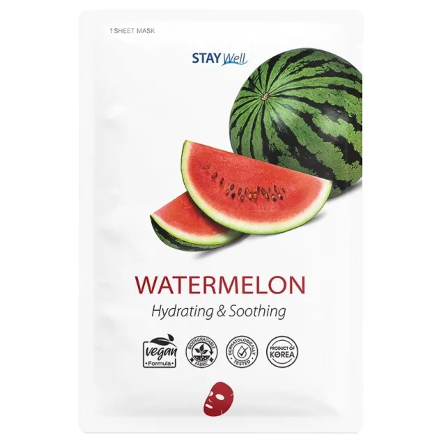 Stay Well Vegan sheet mask - Watermelon