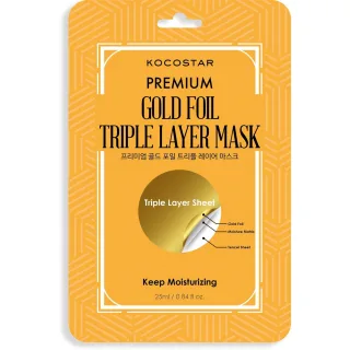 Kocostar Premium Gold Foil Triple Layer Mask