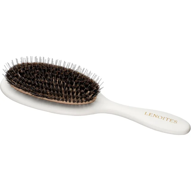 Lenoites Hair Brush Wild Boar White