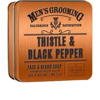 The Scottish Fine Soaps Thistle & Black Pepper Face & Beard Soap