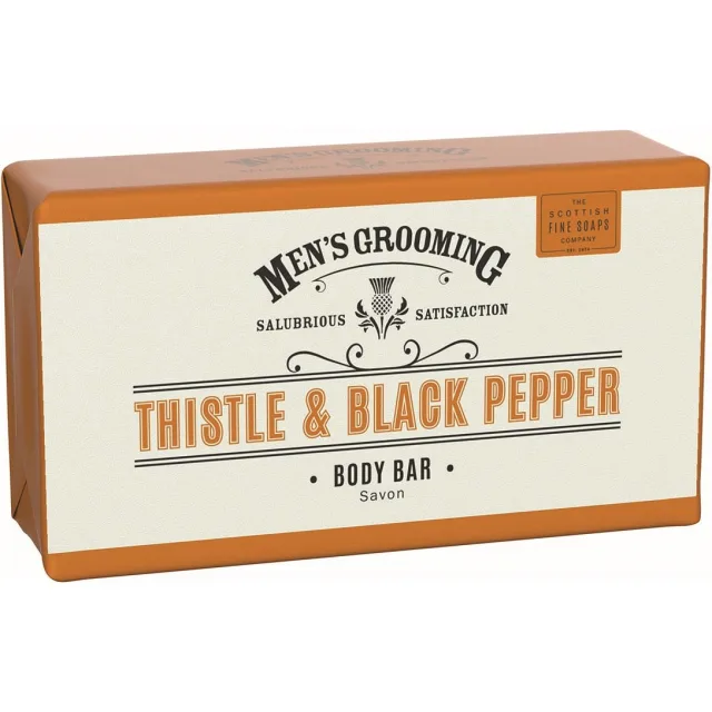 The Scottish Fine Soaps Thistle & Black Pepper Soap Bar