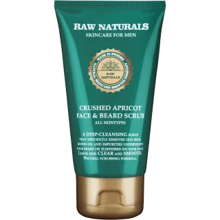 Raw Naturals Crushed Apricot Face & Beard Scrub