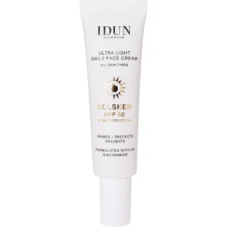IDUN Minerals Ultra Light Daily Face Cream Solsken SPF 50