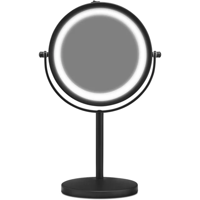 Gillian Jones Table Mirror With Led Light X10 Magnification Black