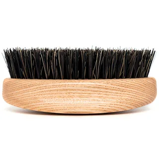 Tek Oval Military Style Hair/Beard Brush With Wild Boar Bristles And Nylon