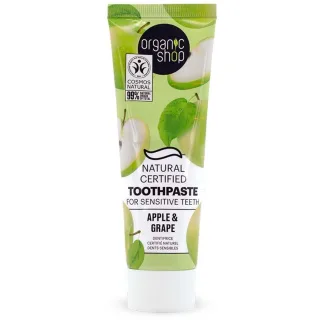 Organic Shop Toothpaste For Sensitive Teeth Apple & Grape
