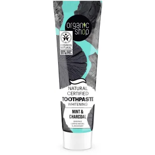 Organic Shop Toothpaste Whitening Mint & Charcoal