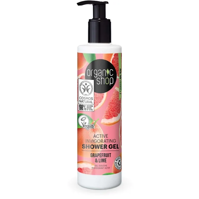 Organic Shop Active Invigorating Shower Gel Grapefruit & Lime