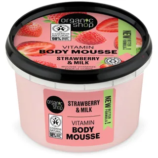 Organic Shop Body Mousse Strawberry & Milk