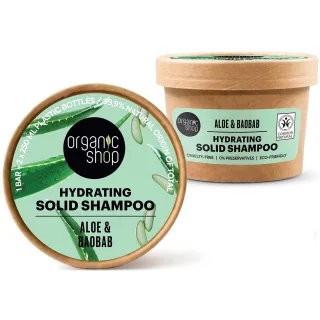 Organic Shop Hydrating Solid Shampoo Aloe & Baobab