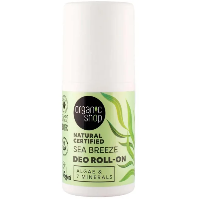 Organic Shop Sea Breeze Deo Roll-On Algae
